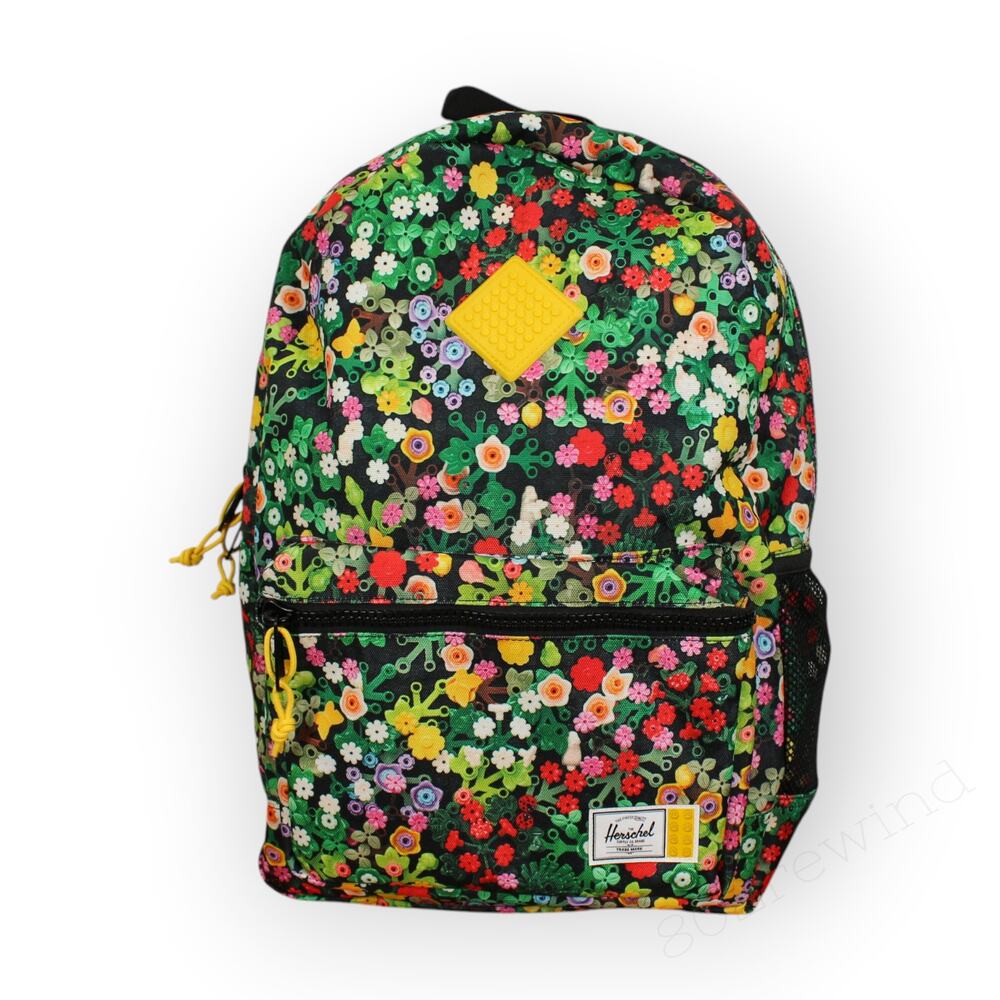 LEGO x Herschel Backpack & Lunchbox 2 Pc Bundle Scavenger Hunt Meadow Floral NEW - Picture 4 of 11